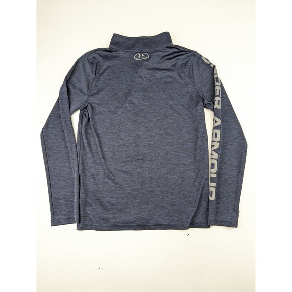 Under Armour Navy Athletic LS Shirt - Picture 4 of 4